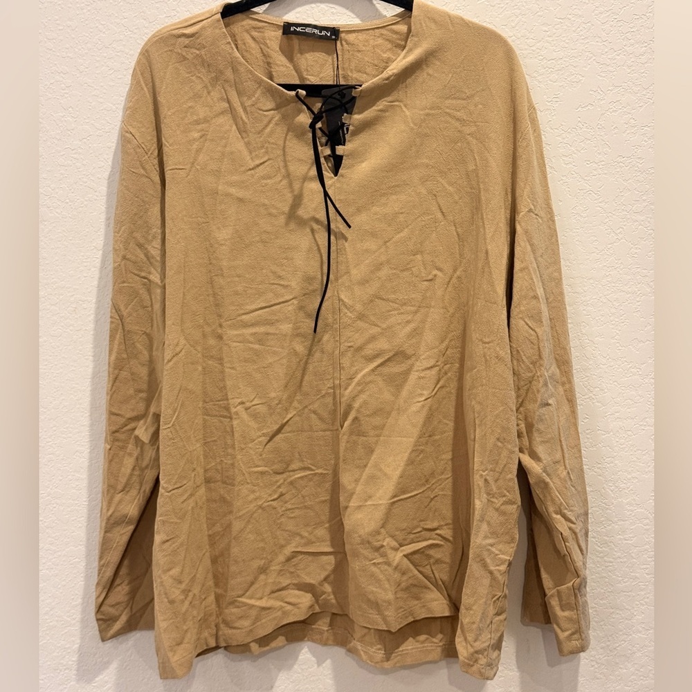 100% Cotton Incerun New with Tags Long sleeve shirt